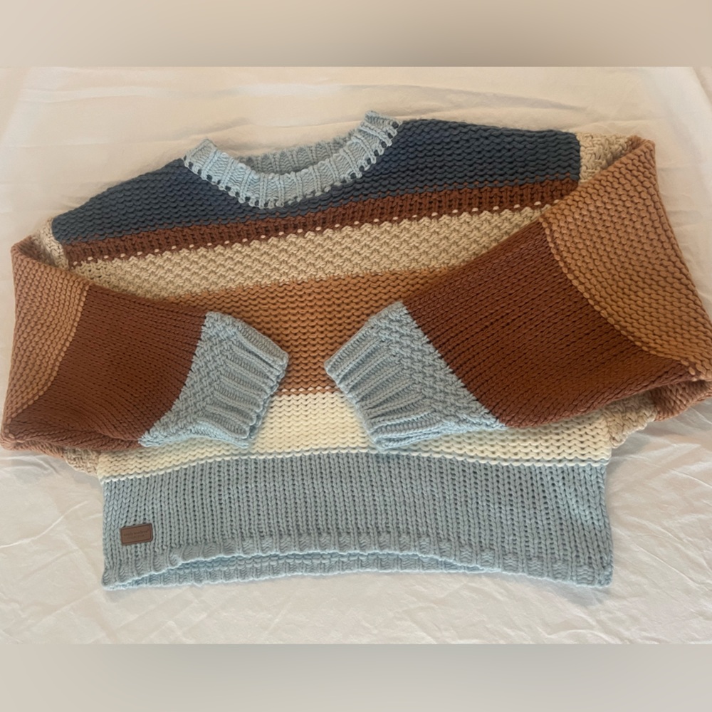 NWT Simply Southern cropped knit sweater striped